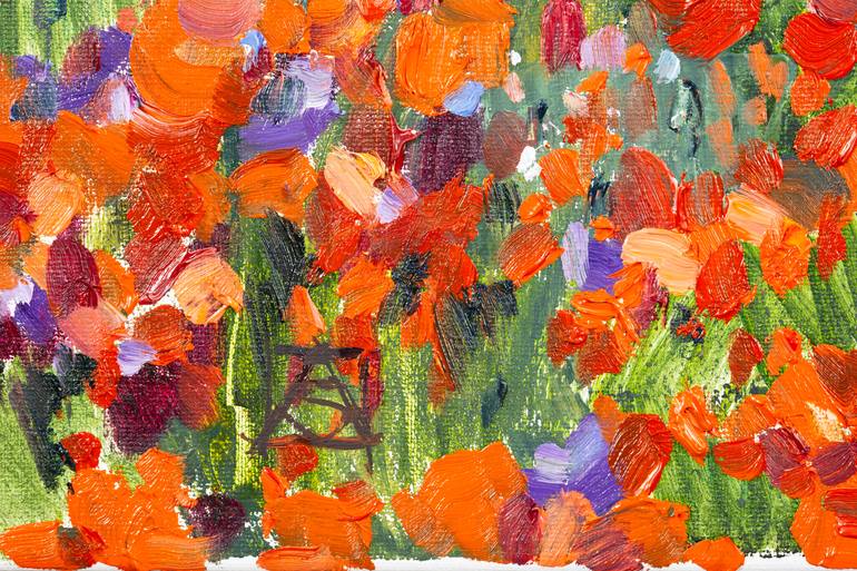 Original Post-impressionism Landscape Painting by Anna Shesterikova