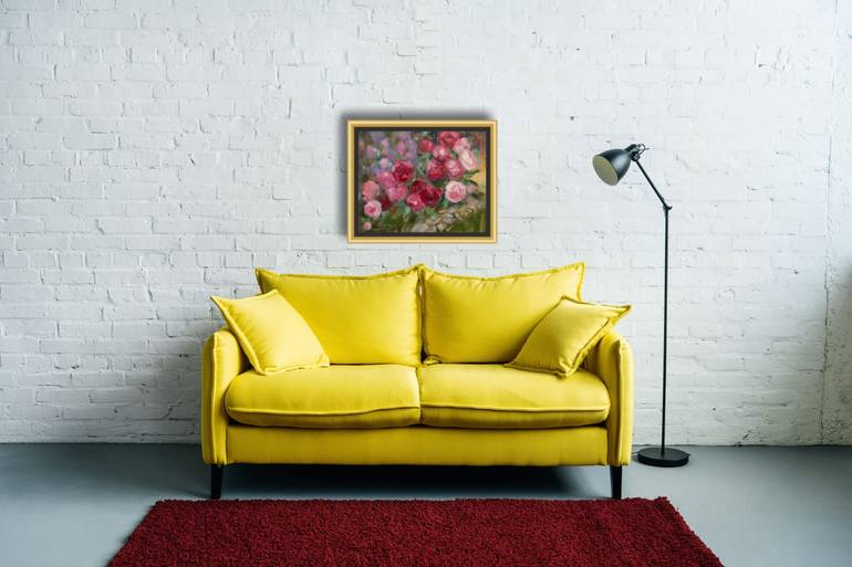 Original Post-impressionism Floral Painting by Anna Shesterikova