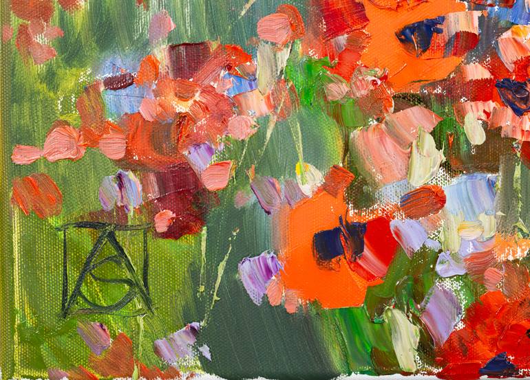 Original Post-impressionism Landscape Painting by Anna Shesterikova