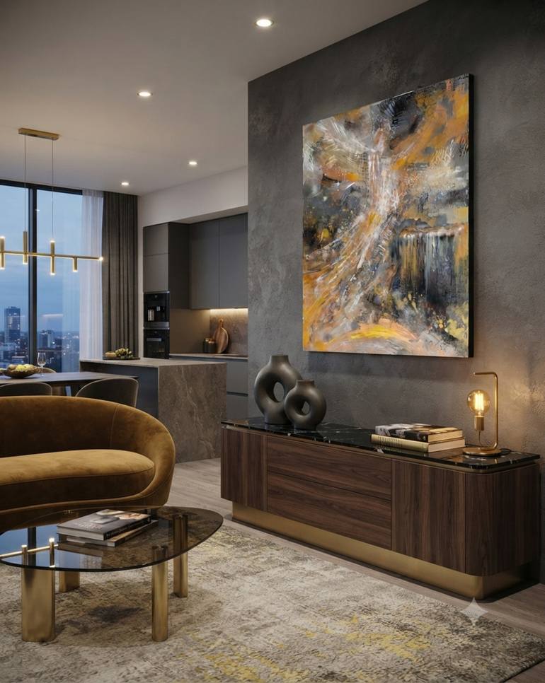 Original Abstract Painting by Anna Shesterikova