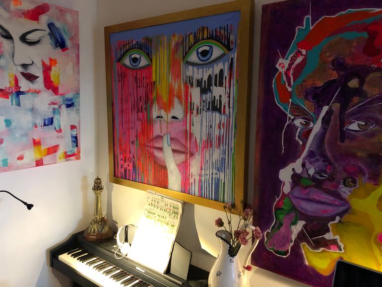 Original Figurative Abstract Painting by Arte Y Manchas - Jorge Cúneo Topich