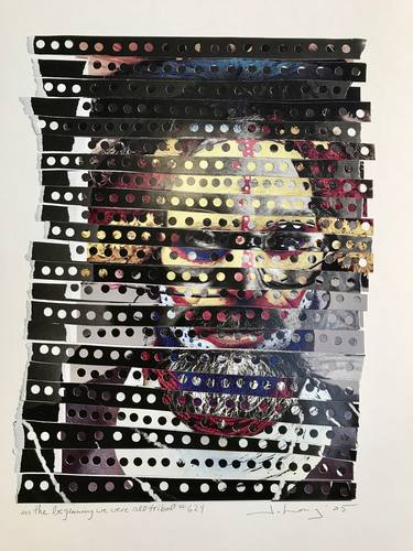 Original Portrait Collage by john long