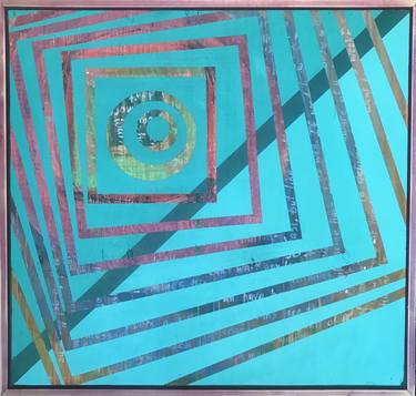 Original Abstract Geometric Paintings by john long