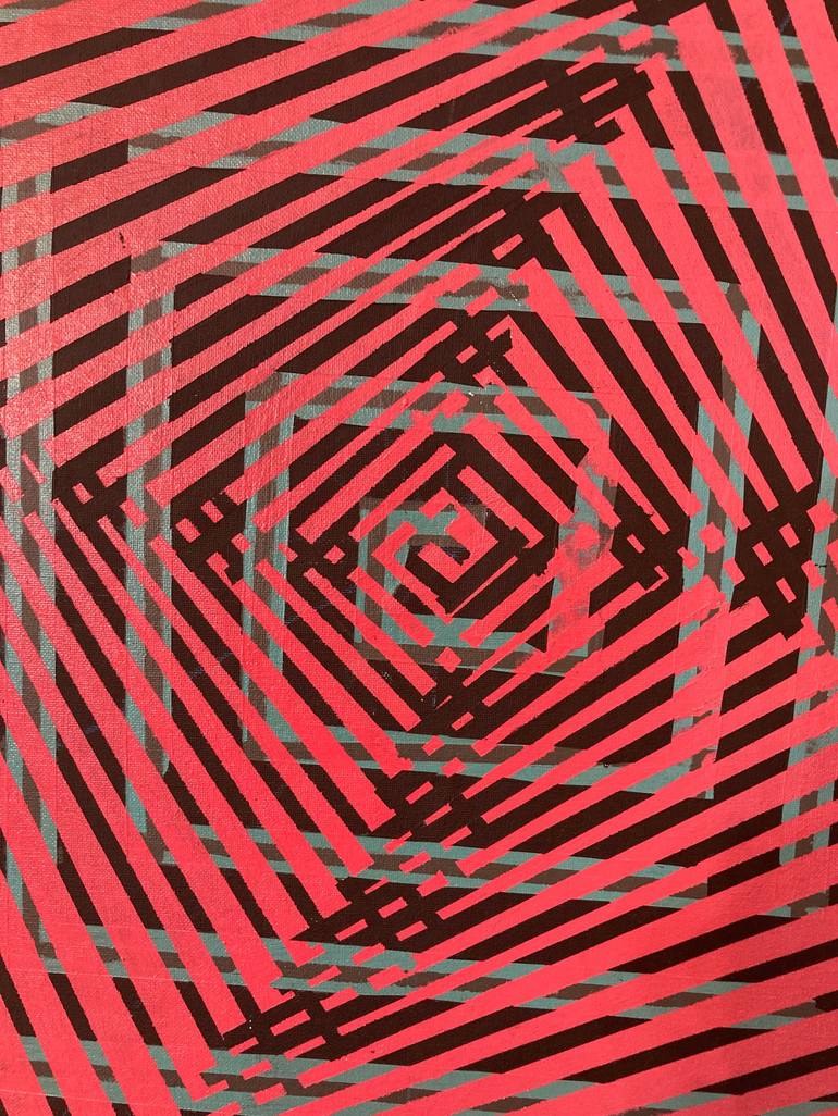 Original geometric Abstract Painting by John Long