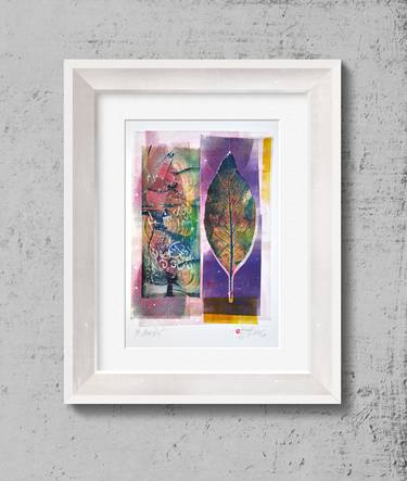 Original Art Deco Nature Printmaking by Tezcan Bahar