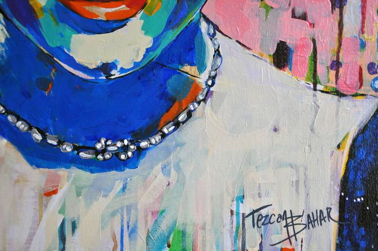 Original Figurative People Painting by Tezcan Bahar