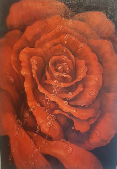 Original Floral Painting by Tatjana Swan