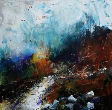 Original Abstract Landscape Paintings by Louise Diggle