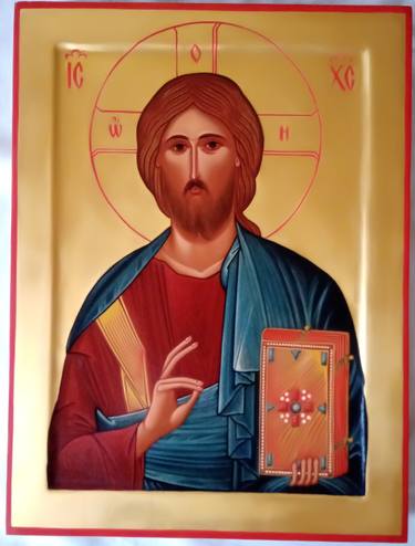 Icon. Jesus Christ Pantocrator (The Almighty) thumb