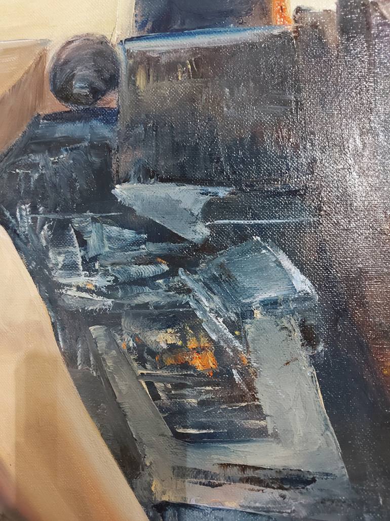 Original Figurative People Painting by Svitlana Dzedzei