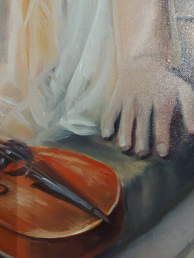 Original Figurative People Painting by Svitlana Dzedzei