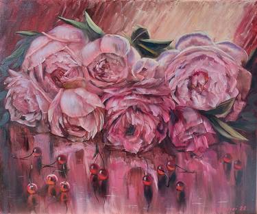 Original Figurative Botanic Painting by Svitlana Dzedzei