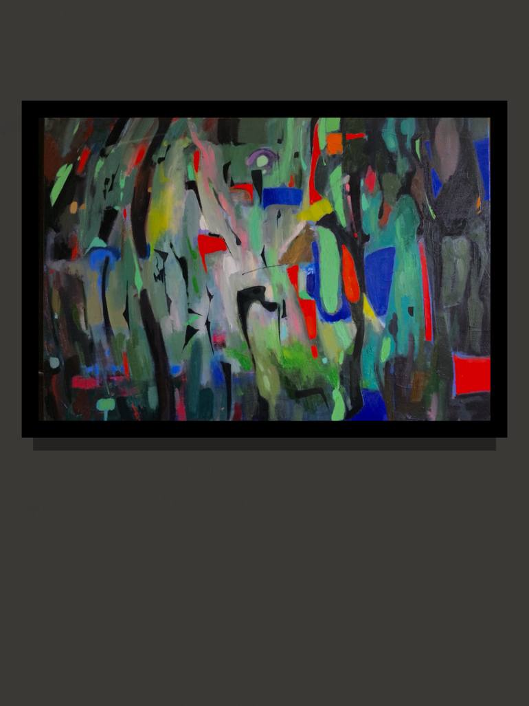 Original Abstract Expressionism Abstract Painting by Narek Alekyan