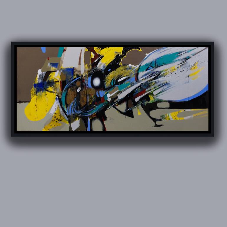 Original Abstract Expressionism Abstract Painting by Narek Alekyan