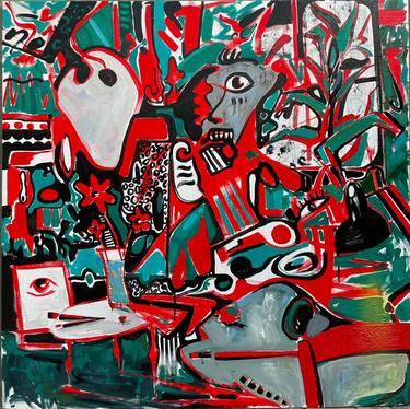 Original Abstract Expressionism Abstract Paintings by Narek Alekyan