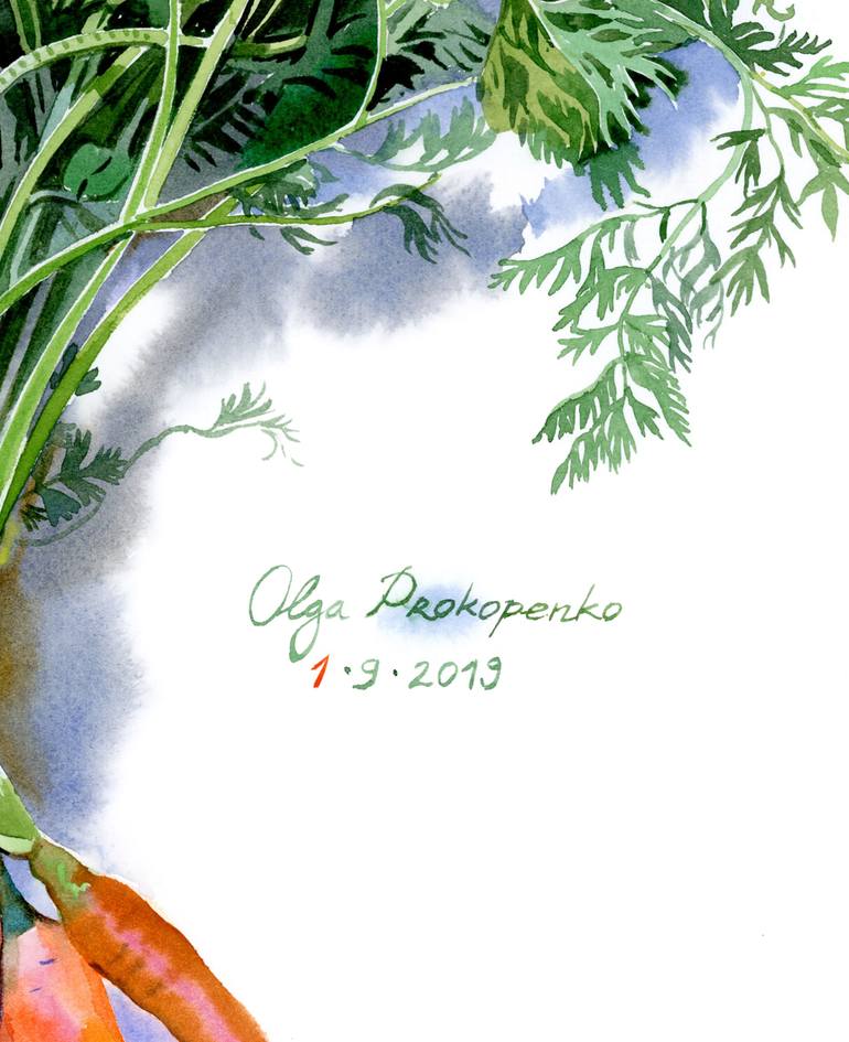 Original Photorealism Botanic Painting by Olga Prokopenko