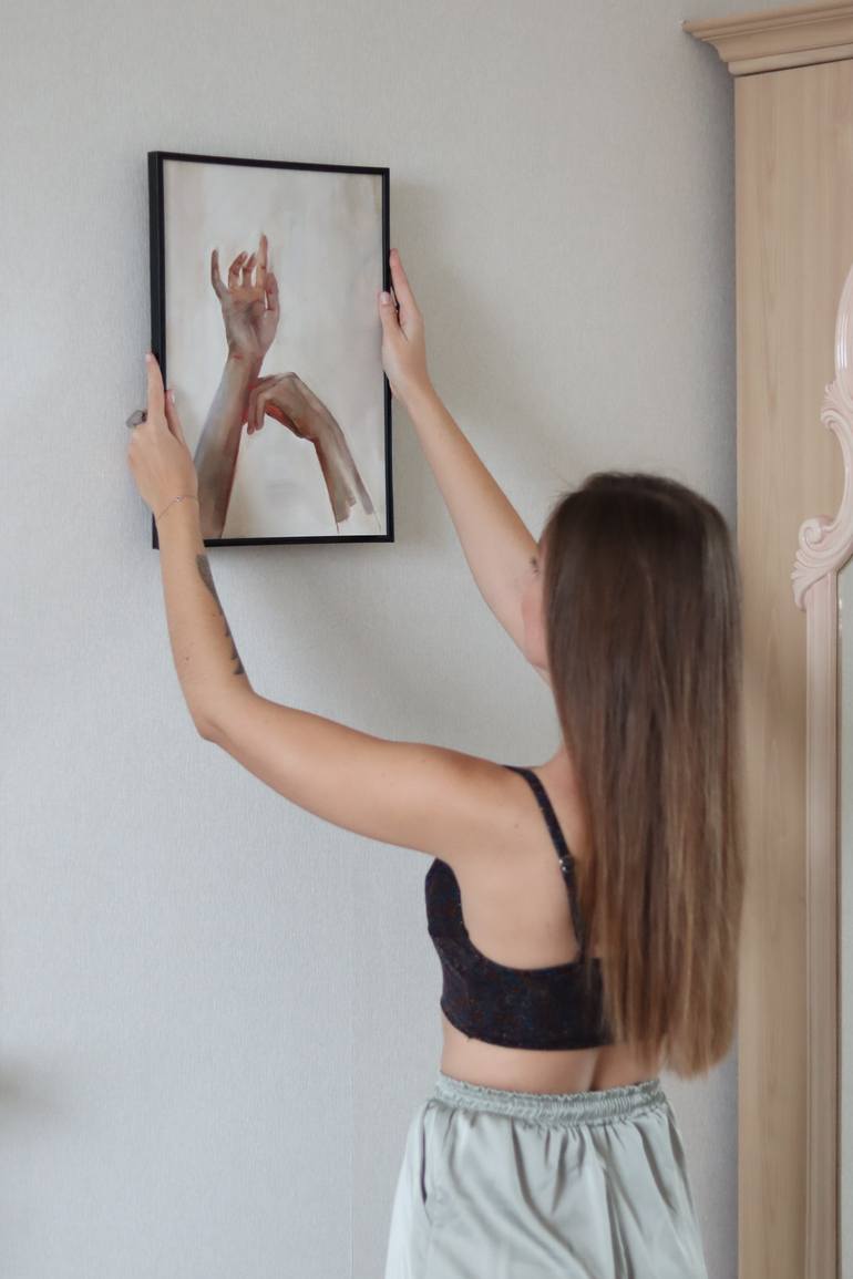 Original Figurative People Painting by Alina Kolomiichenko