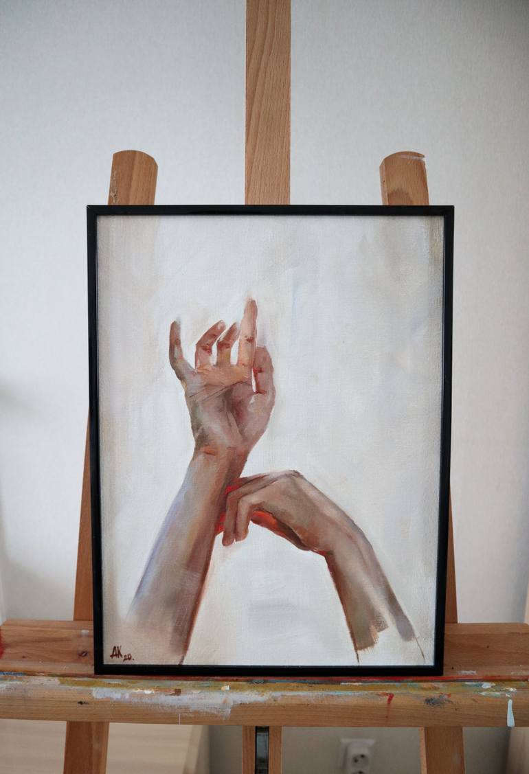 Original Figurative People Painting by Alina Kolomiichenko