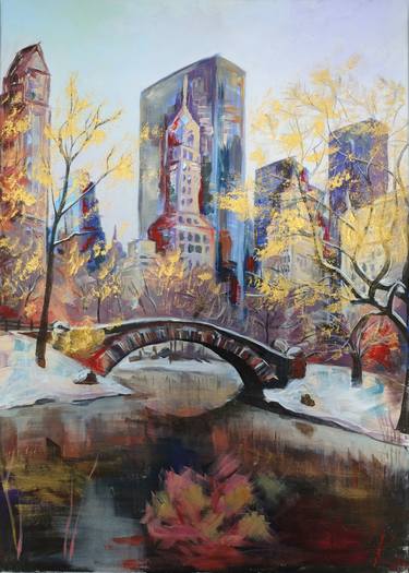 Print of Expressionism Cities Paintings by Maria Karatekin