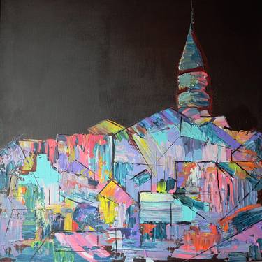 Print of Expressionism Cities Paintings by Maria Karatekin