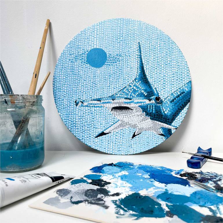 Original Abstract Animal Painting by Kelsey Emblow
