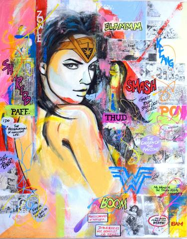 Wonder Woman abstract portrait thumb