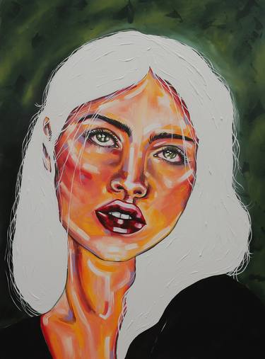 Original Figurative Portrait Paintings by juliana kokolari