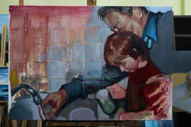 Original Conceptual Family Paintings by Inta Gloda