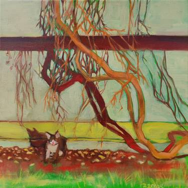 Original Contemporary Animal Painting by Inta Gloda