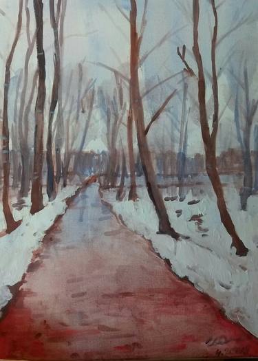 Original Documentary Landscape Paintings by Inta Gloda