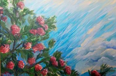 Print of Impressionism Floral Paintings by Inta Gloda
