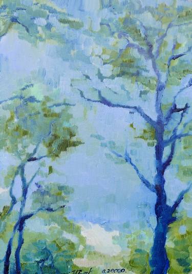 Print of Impressionism Tree Paintings by Inta Gloda