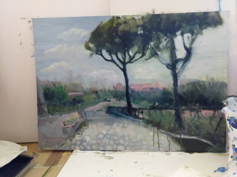 Original Fine Art Landscape Painting by Inta Gloda