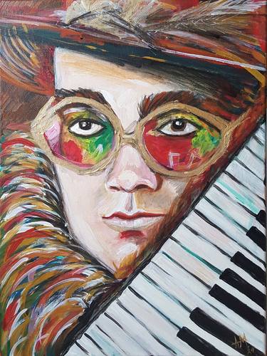 Original Impressionism Pop Culture/Celebrity Paintings by Alexandrina Mihalkova