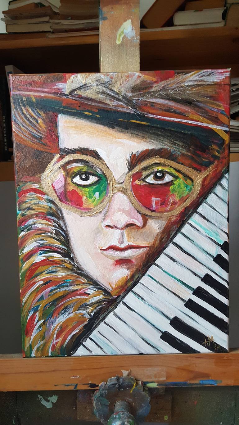 Original Contemporary Pop Culture/Celebrity Painting by Alexandrina Mihalkova