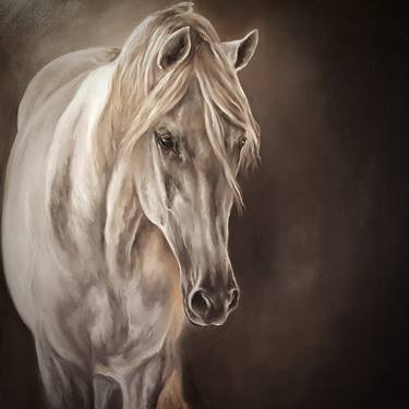 Print of Realism Horse Paintings by Heidi Wirgentius