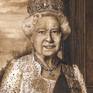 This is another portrait of H.M. Queen Elizabeth II, pictured and inspired hier after a Photograph taken in Buckingham Palace. The painting was finished in 2012, the year of Her Majesty Diamond Jubilee.