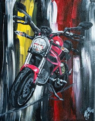 Print of Expressionism Motorcycle Paintings by Anika McFarland