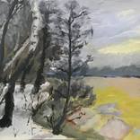 Chilly Willy. Landscape Painting by Fred Bell