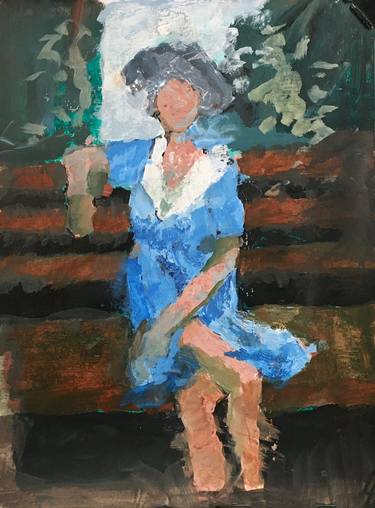 Original Expressionism Women Paintings by Fred Bell