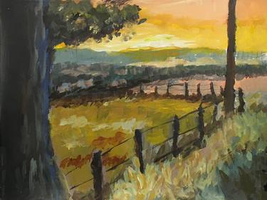 Original Expressionism Landscape Paintings by Fred Bell
