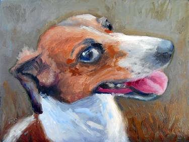 Print of Realism Dogs Paintings by Fred Bell