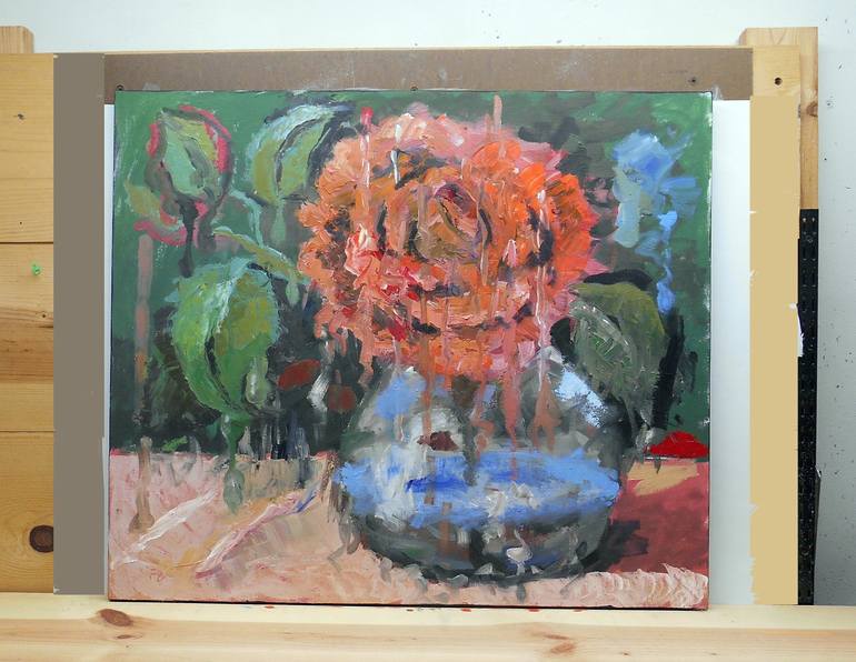 Original Impressionism Women Painting by Fred Bell