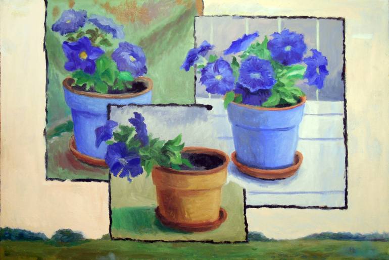 Original Impressionism Floral Paintings by Fred Bell