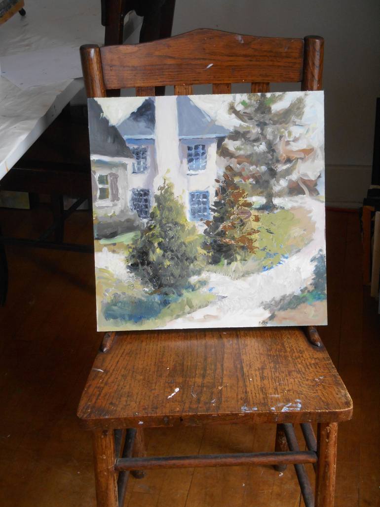 Original Impressionism Tree Painting by Fred Bell