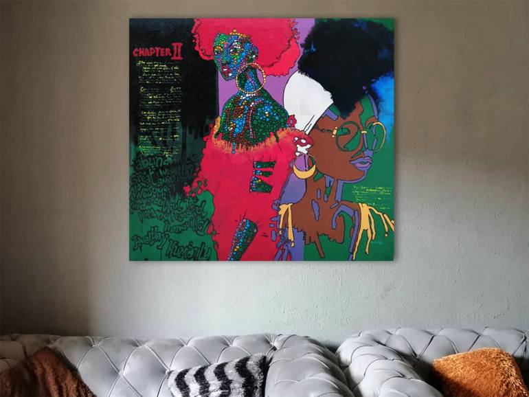 Original Abstract Expressionism Celebrity Painting by Judah Jibrin