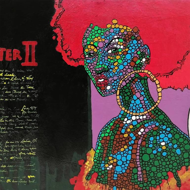 Original Abstract Expressionism Celebrity Painting by Judah Jibrin