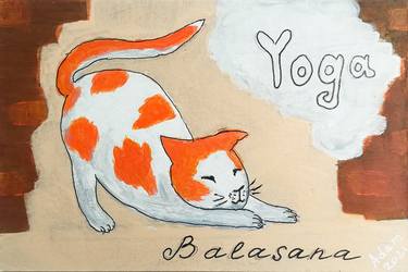 Yoga cat - Balasana thumb
