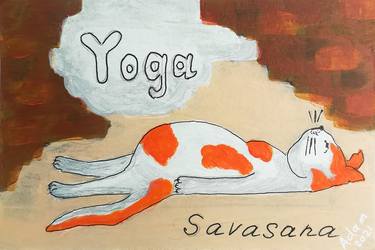 Yoga cat - Savasana thumb