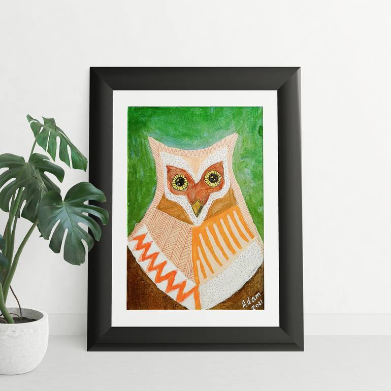 Original Conceptual Animal Painting by Svetlana Adamenko